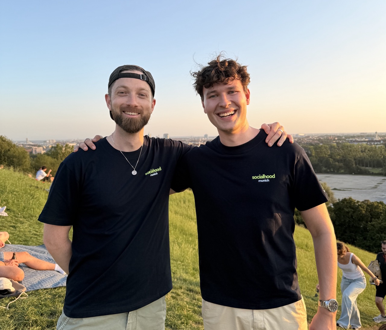 The two Socialhood / studivents founders at a Sunset & Social