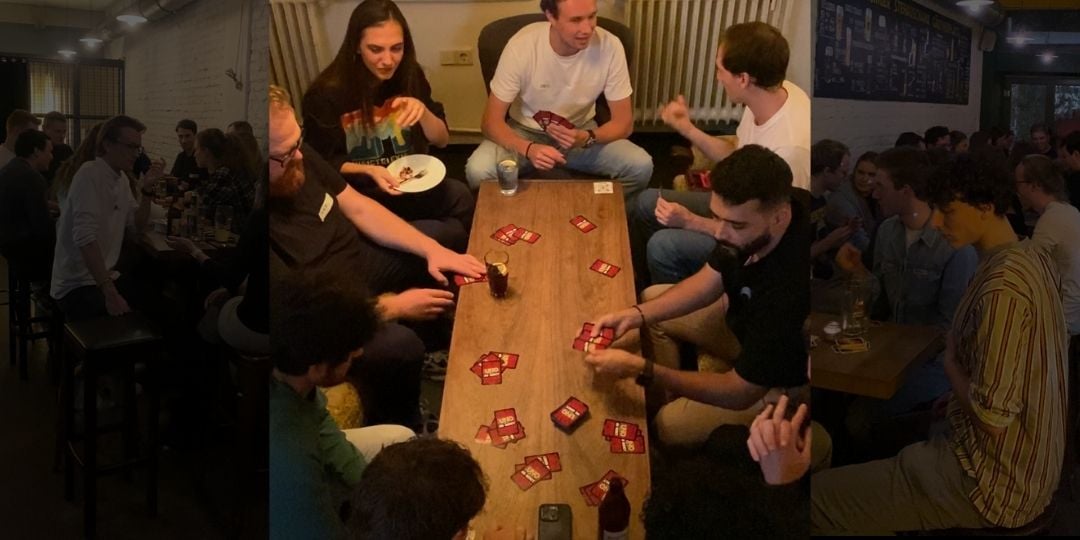 Socialhood games night around a long table